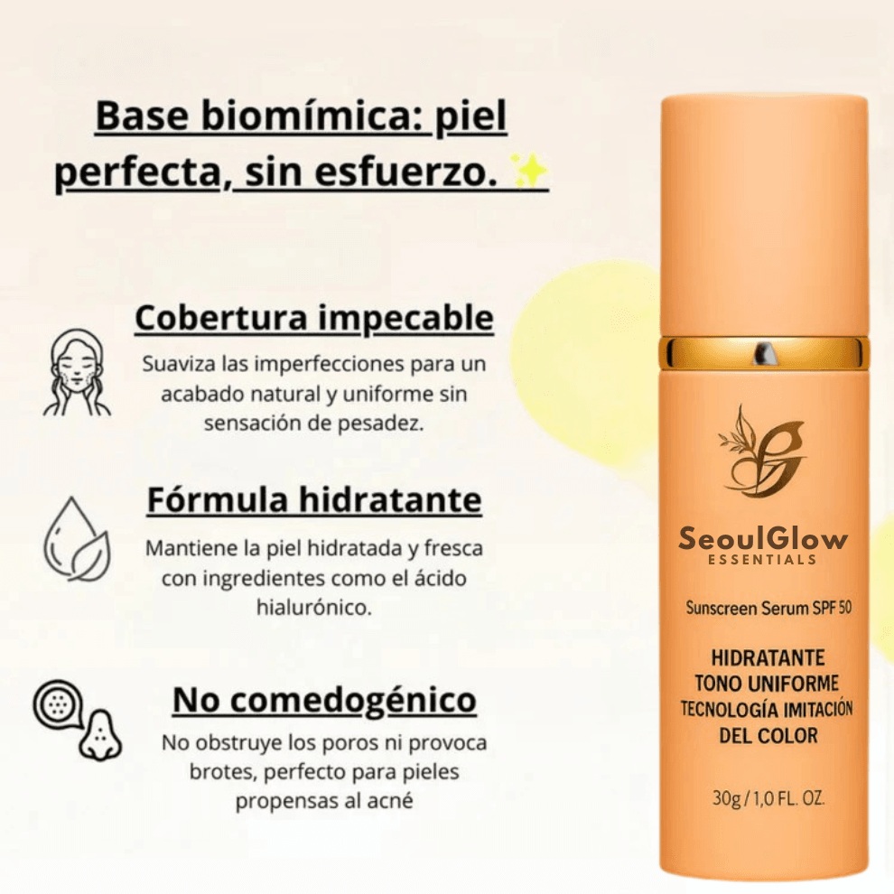Base de Maquillaje Antiedad con SPF 50 – Se Adapta a tu Tono de Piel - SeoulGlow