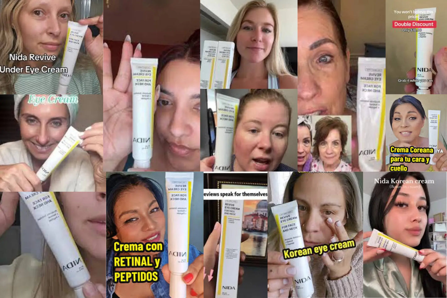 Crema Coreana con Retinal para Arrugas y Firmeza NIDA Anti-Age