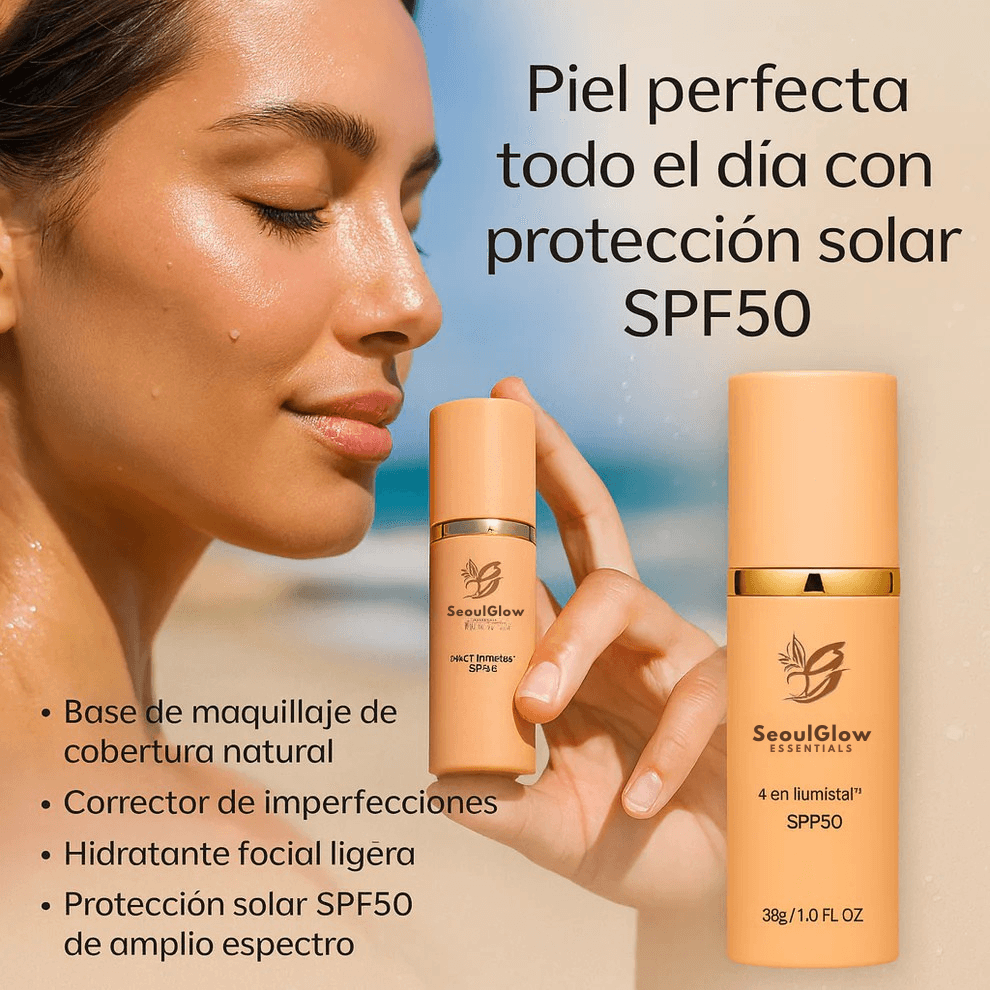 Base de Maquillaje Antiedad con SPF 50 – Se Adapta a tu Tono de Piel - SeoulGlow