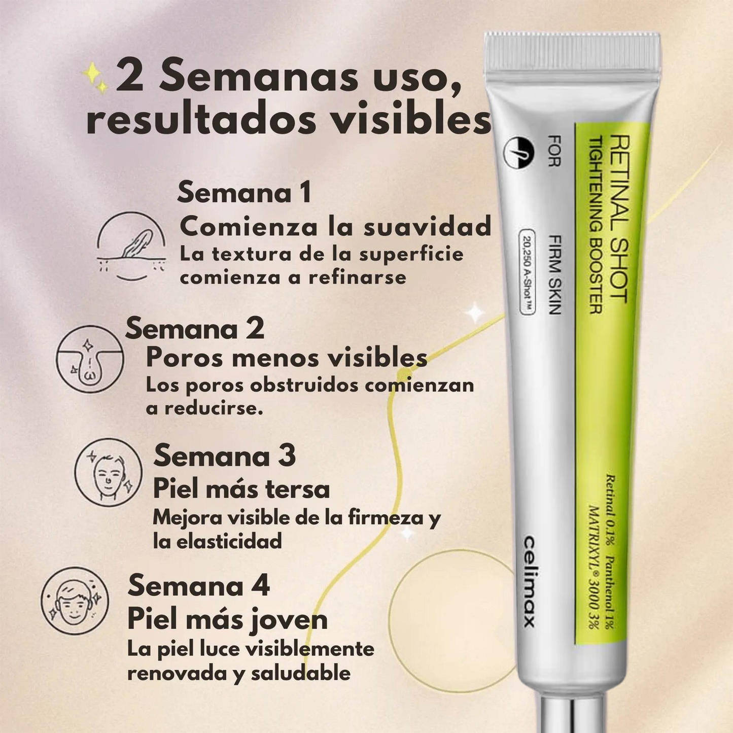 Crema facial Rejuvenecedora de Retinal Celimax