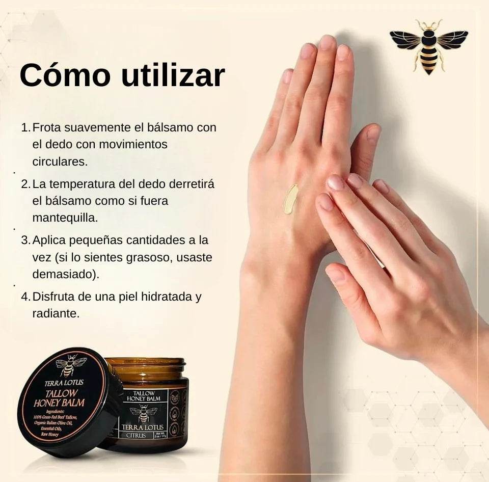 Bálsamo orgánico de sebo y miel natural SeoulGlow® - SeoulGlow