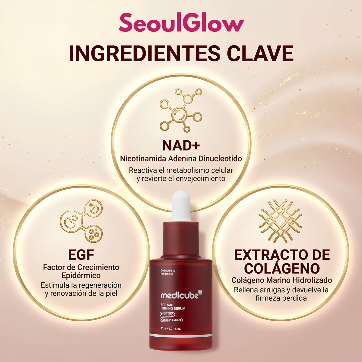 Sérum Reafirmante NAD+ Efecto Lifting y Piel Más Firme - Medicube