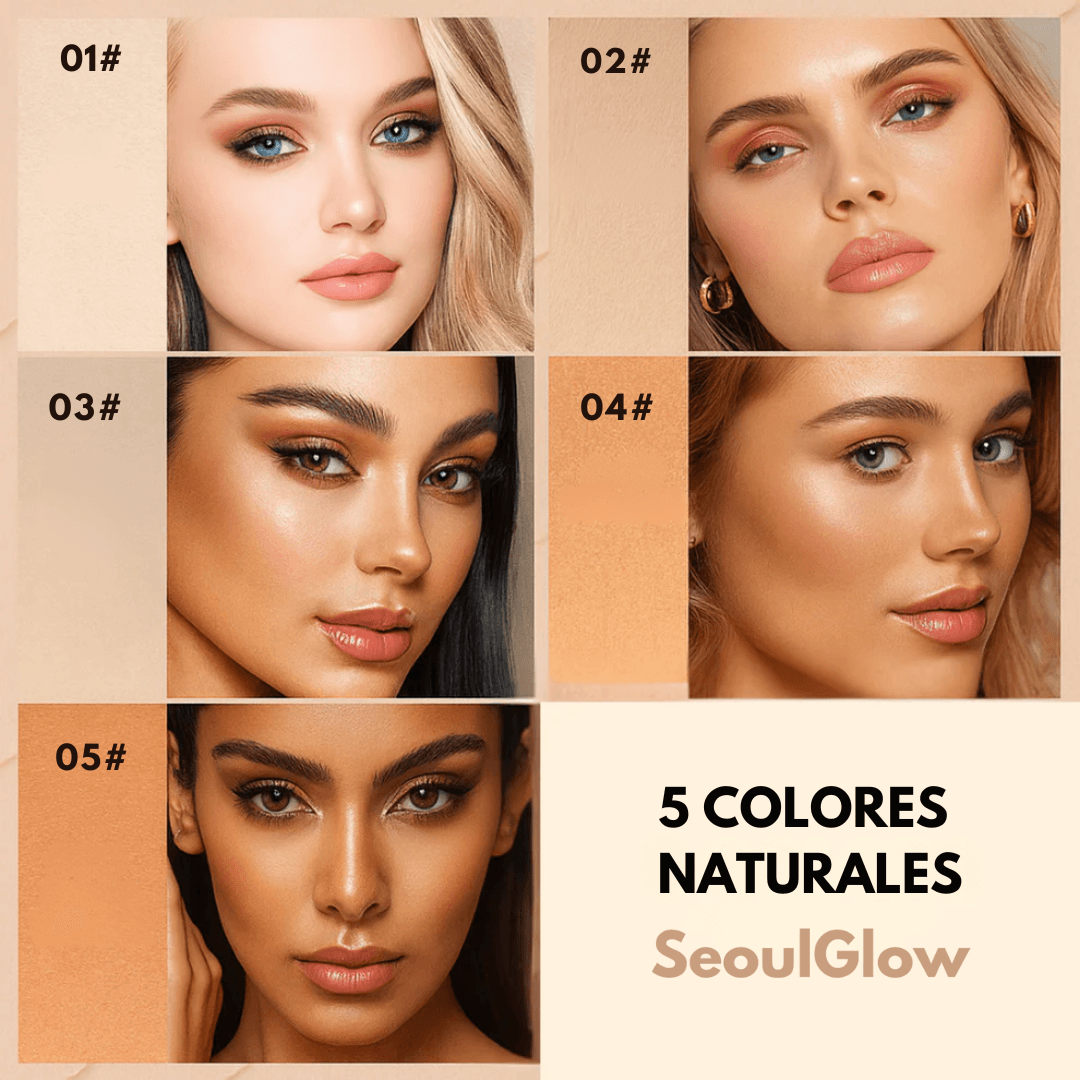 SeoulGlow® Base De Maquillaje Coreana Profesional 4en1 - SeoulGlow