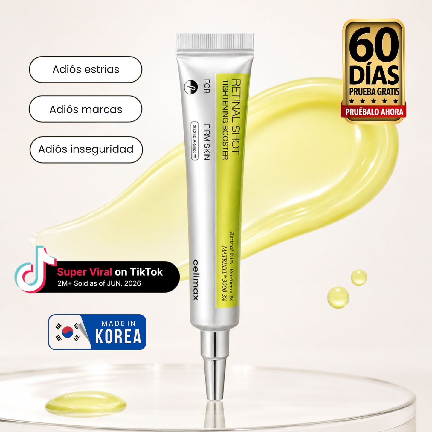 Crema Coreana Celimax para Estrías Visibles